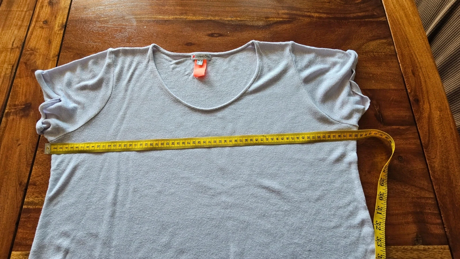 T-shirt StreetOne – Taille 40 – Blanc gris pailleté – Bon état – photo 5